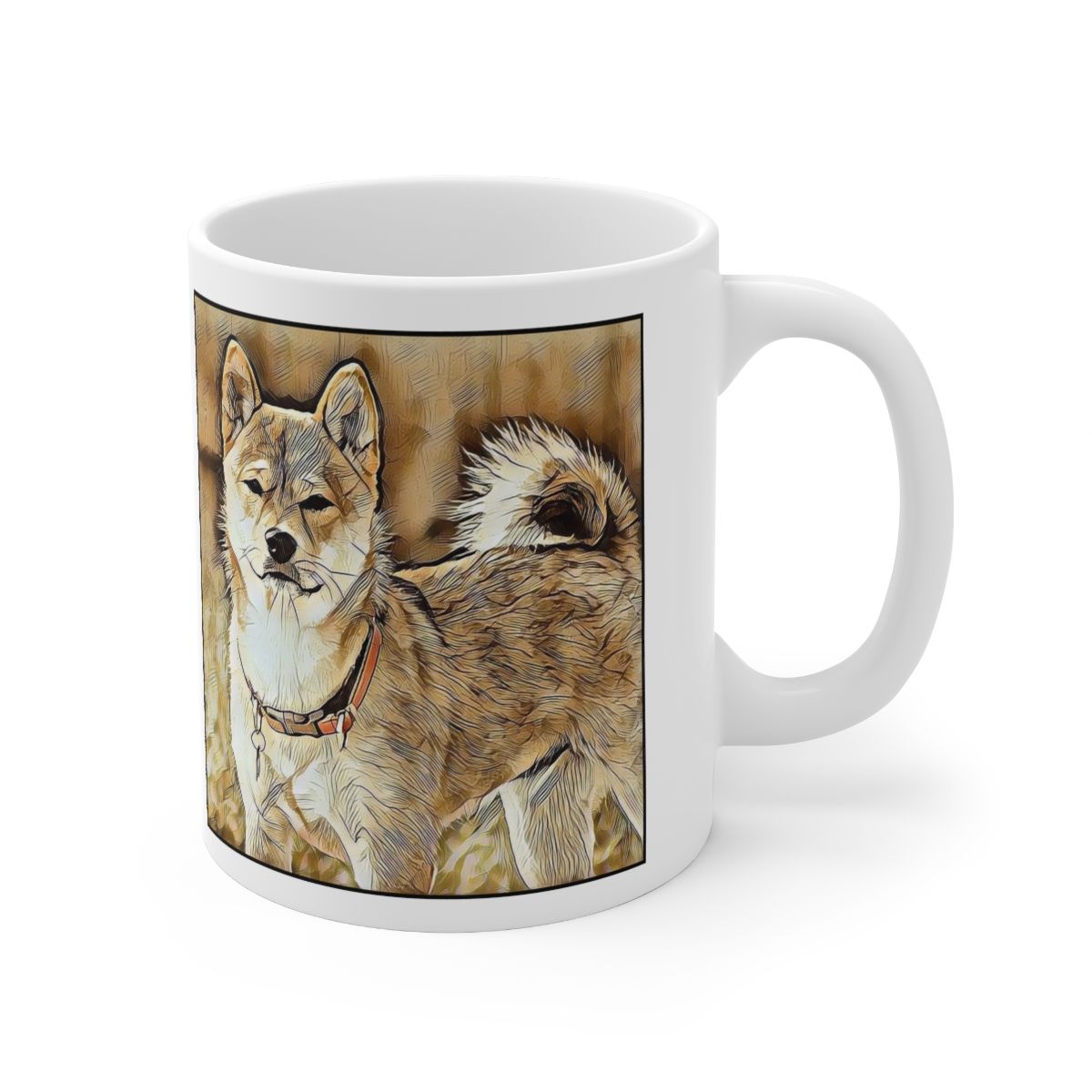 Picture of Akita Shiba Inu-Hairy Styles Mug