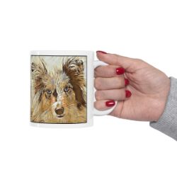 Picture of Shetland Sheepdog-Hairy Styles Mug