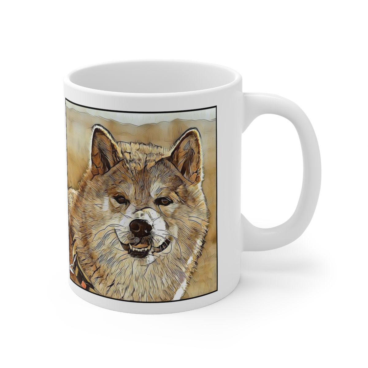Picture of Shiba Inu-Hairy Styles Mug
