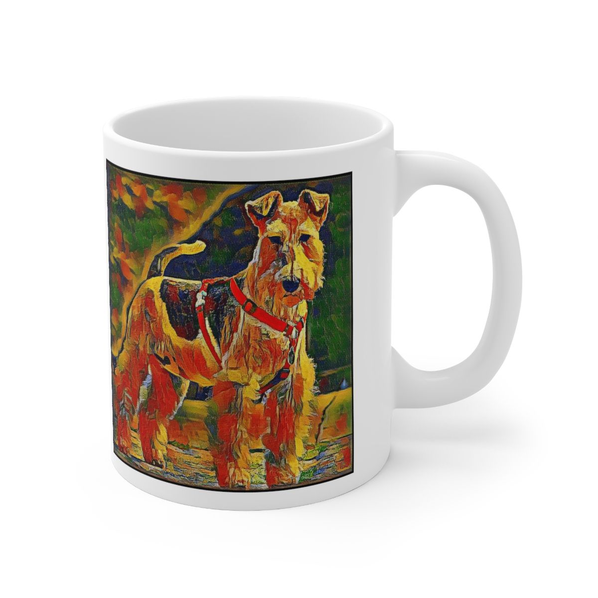 Picture of Airedale Terrier-Garden Veggie Mug