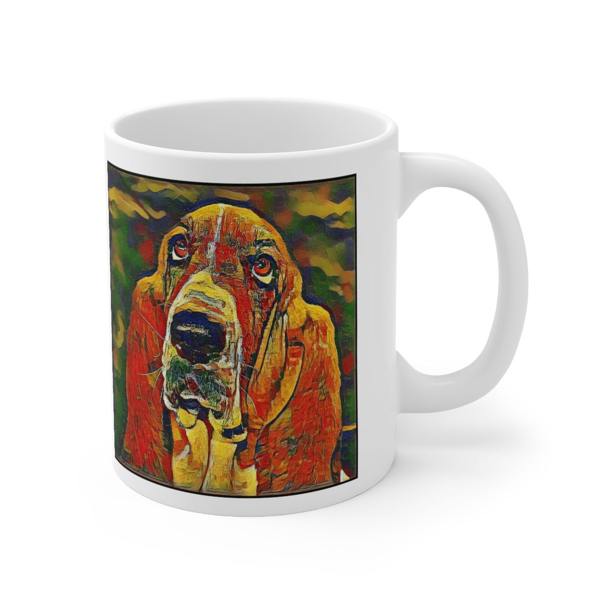 Picture of Bassett Hound-Garden Veggie Mug