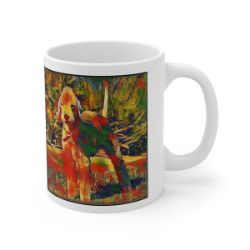 Picture of Bedlington Terrier-Garden Veggie Mug