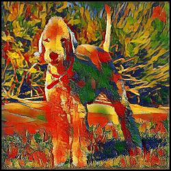 Picture of Bedlington Terrier-Garden Veggie Mug