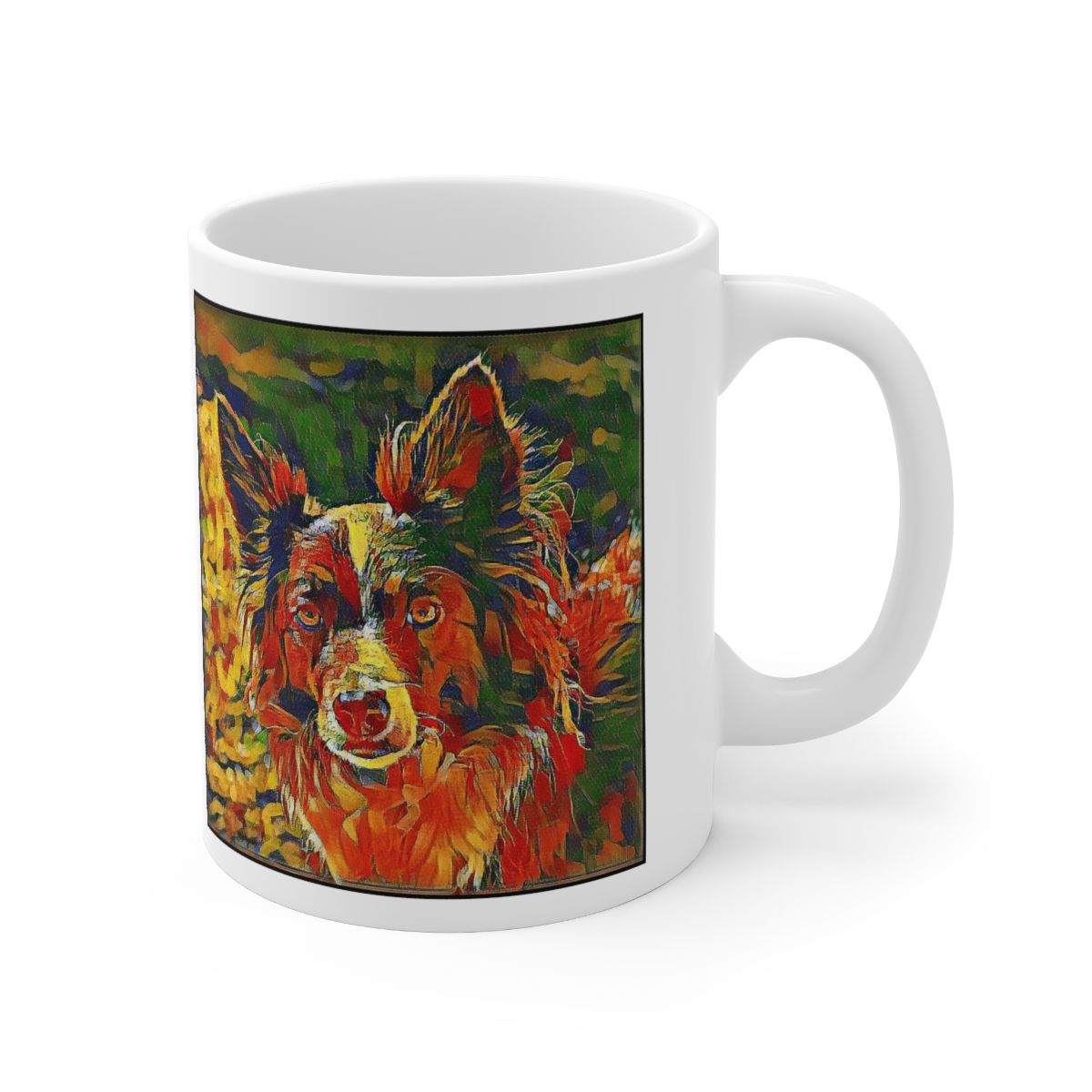 Picture of Border Collie-Garden Veggie Mug