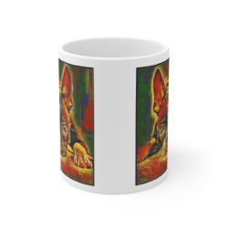 Picture of Boston Terrier-Garden Veggie Mug