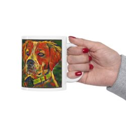 Picture of Brittany Spaniel-Garden Veggie Mug