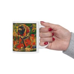 Picture of Bull Mastiff-Garden Veggie Mug