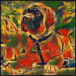 Picture of Bull Mastiff-Garden Veggie Mug