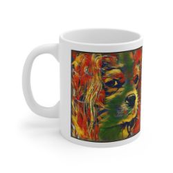 Picture of Cavalier King Charles Spaniel-Garden Veggie Mug