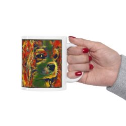 Picture of Cavalier King Charles Spaniel-Garden Veggie Mug