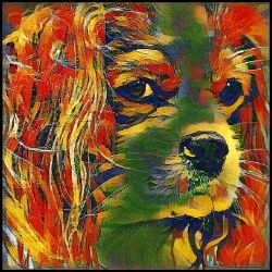 Picture of Cavalier King Charles Spaniel-Garden Veggie Mug