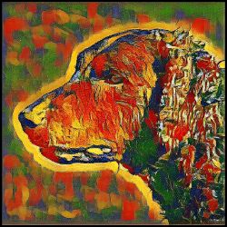 Picture of Curly Coated Retriever-Garden Veggie Mug