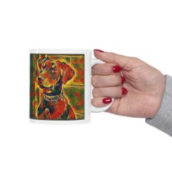 Picture of Doberman-Garden Veggie Mug