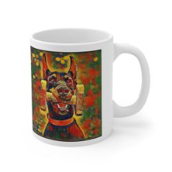 Picture of Doberman cropped-Garden Veggie Mug