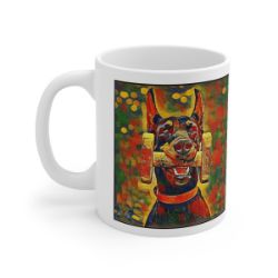 Picture of Doberman cropped-Garden Veggie Mug