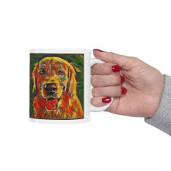 Picture of Golden Retriever-Garden Veggie Mug