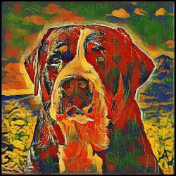 Picture of Greater Swiss Mountain Dog-Garden Veggie Mug