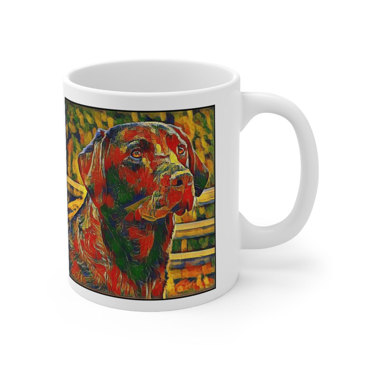 Picture of Labrador Retriever-Garden Veggie Mug