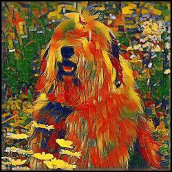 Picture of Old English Sheepdog-Garden Veggie Mug