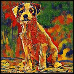 Picture of Parson Russell Terrier-Garden Veggie Mug