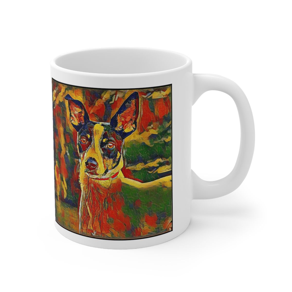 Picture of Rat Terrier-Garden Veggie Mug
