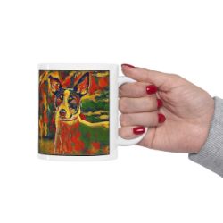 Picture of Rat Terrier-Garden Veggie Mug