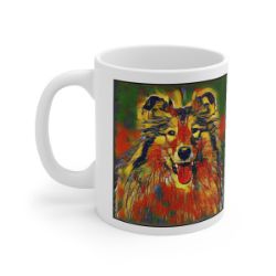 Picture of Rough Collie-Garden Veggie Mug