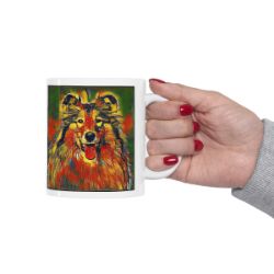 Picture of Rough Collie-Garden Veggie Mug