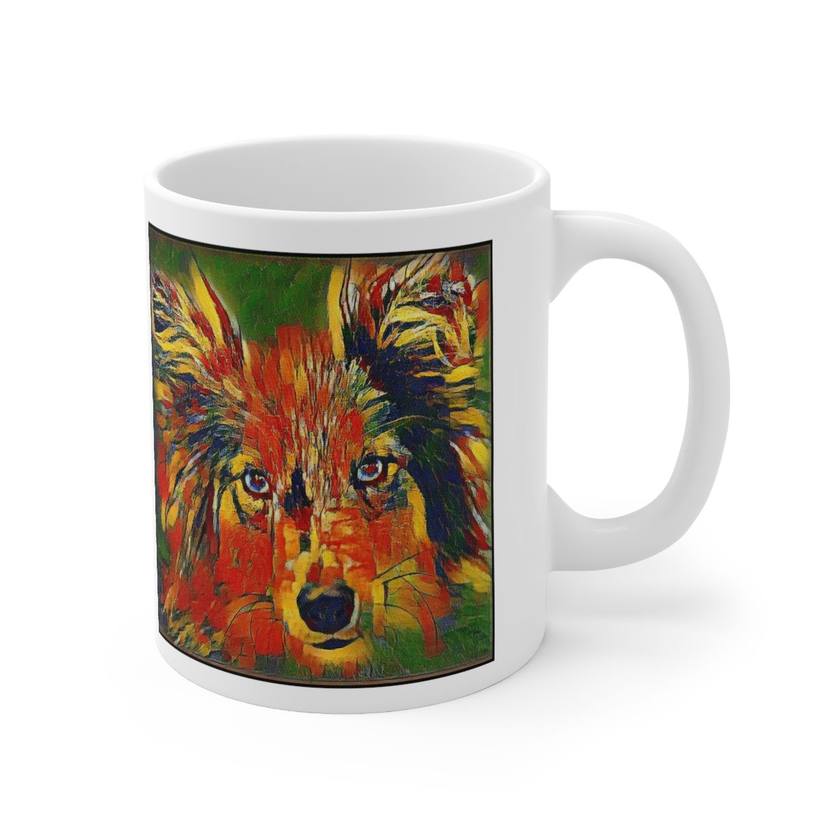 Picture of Shetland Sheepdog-Garden Veggie Mug