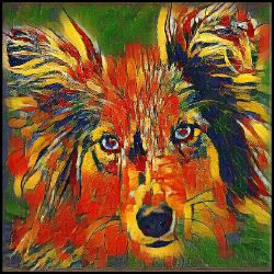 Picture of Shetland Sheepdog-Garden Veggie Mug