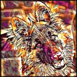 Picture of German Shepherd-Hipster Mug