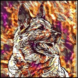 Picture of Norwegian Elkhound-Hipster Mug