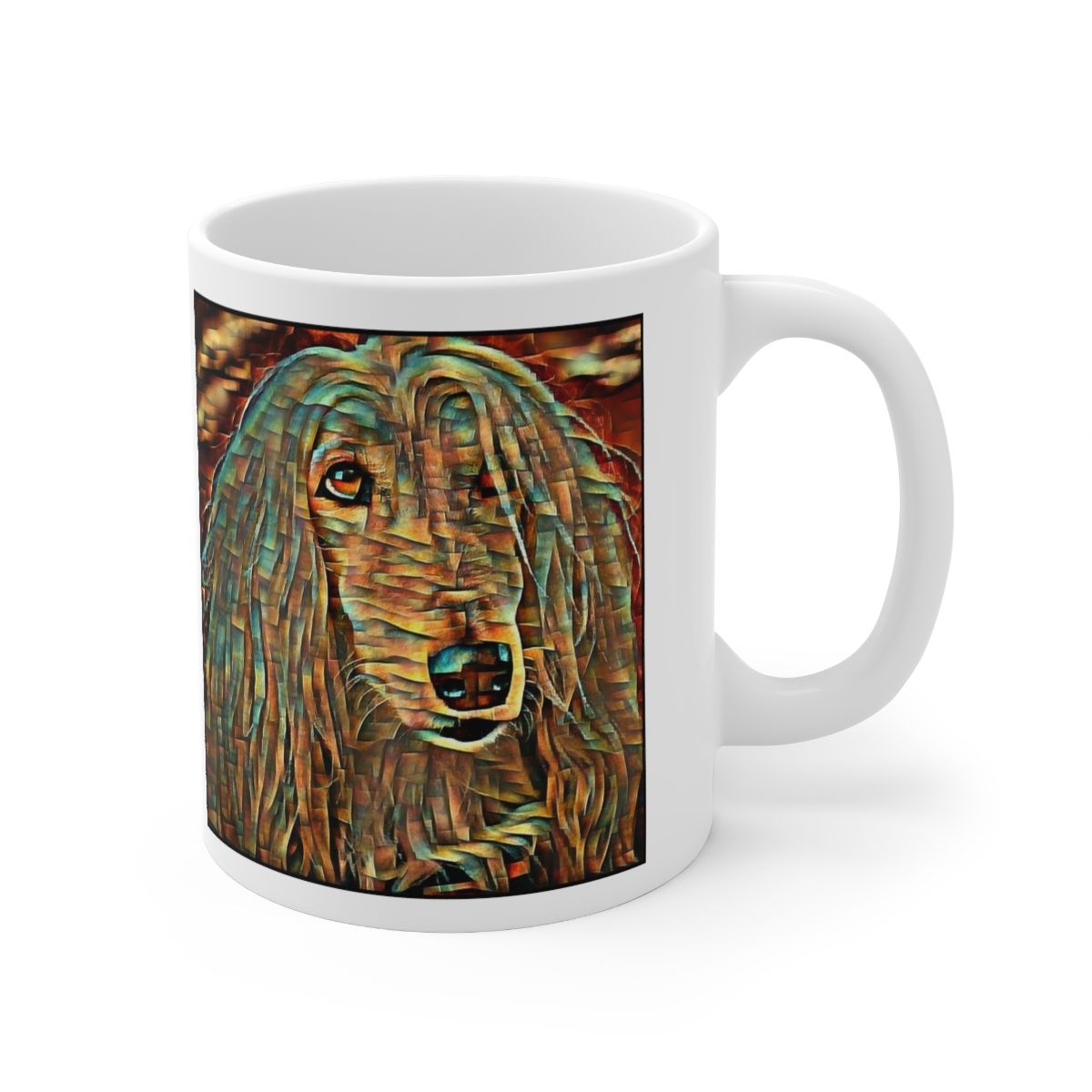Picture of Afghan Hound-Cool Cubist Mug