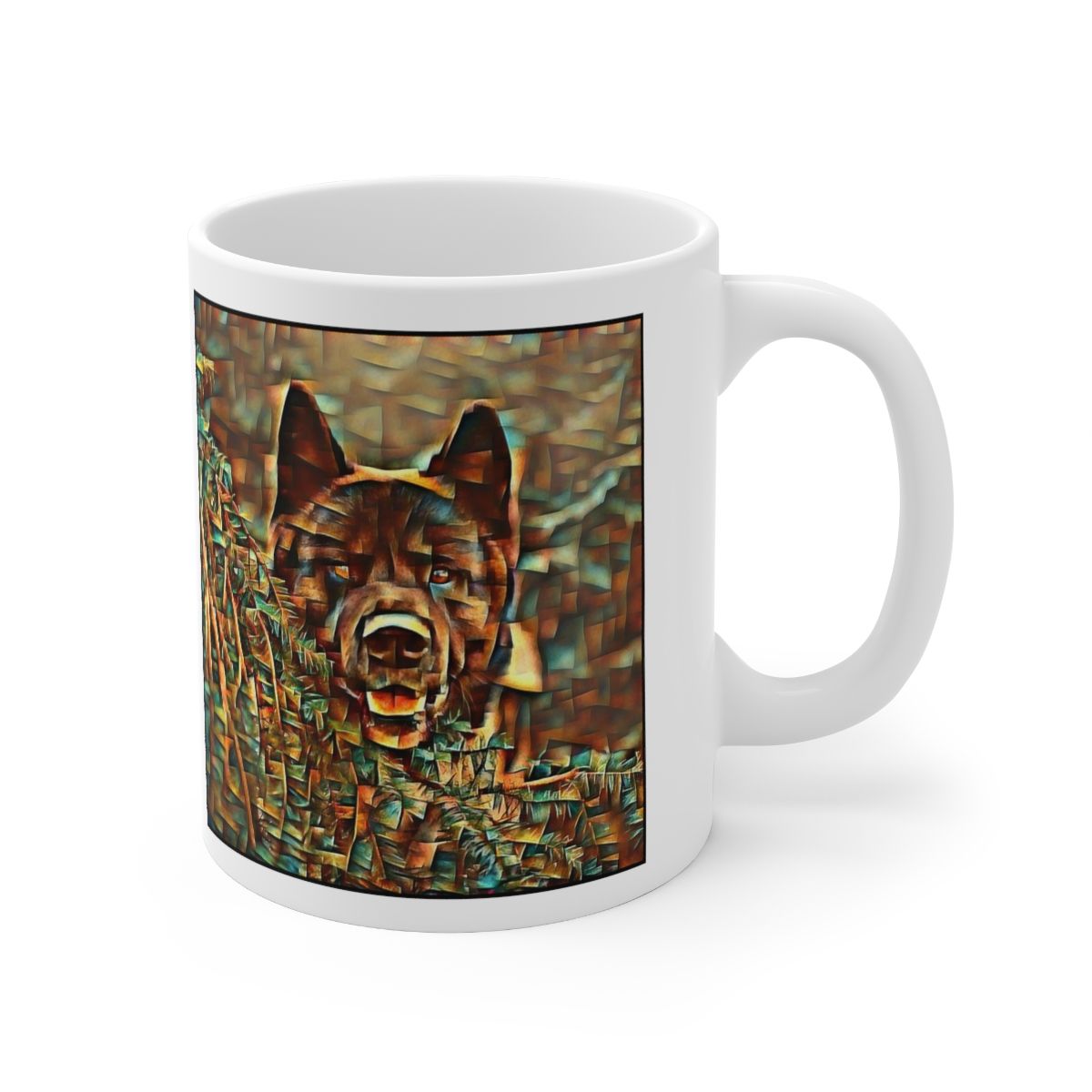 Picture of American Akita-Cool Cubist Mug