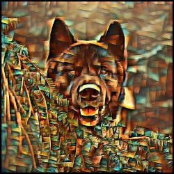 Picture of American Akita-Cool Cubist Mug
