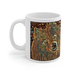 Picture of American Eskimo-Cool Cubist Mug