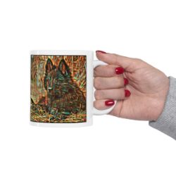 Picture of Belgian Sheepdog Belgian Shepherd-Cool Cubist Mug