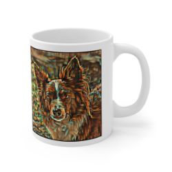 Picture of Border Collie-Cool Cubist Mug