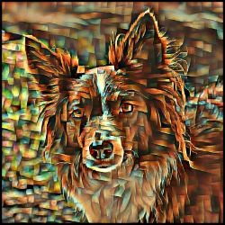 Picture of Border Collie-Cool Cubist Mug