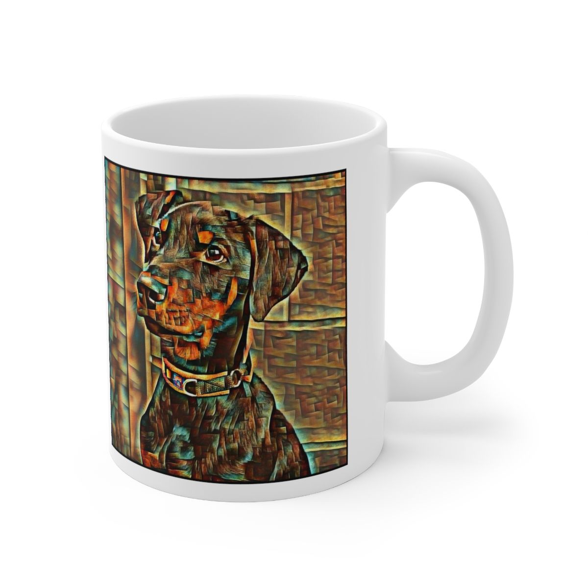 Picture of Doberman-Cool Cubist Mug