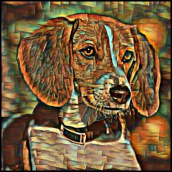 Picture of English Foxhound-Cool Cubist Mug