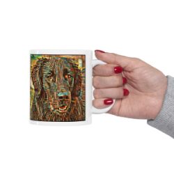 Picture of Flat Coated Retriever-Cool Cubist Mug