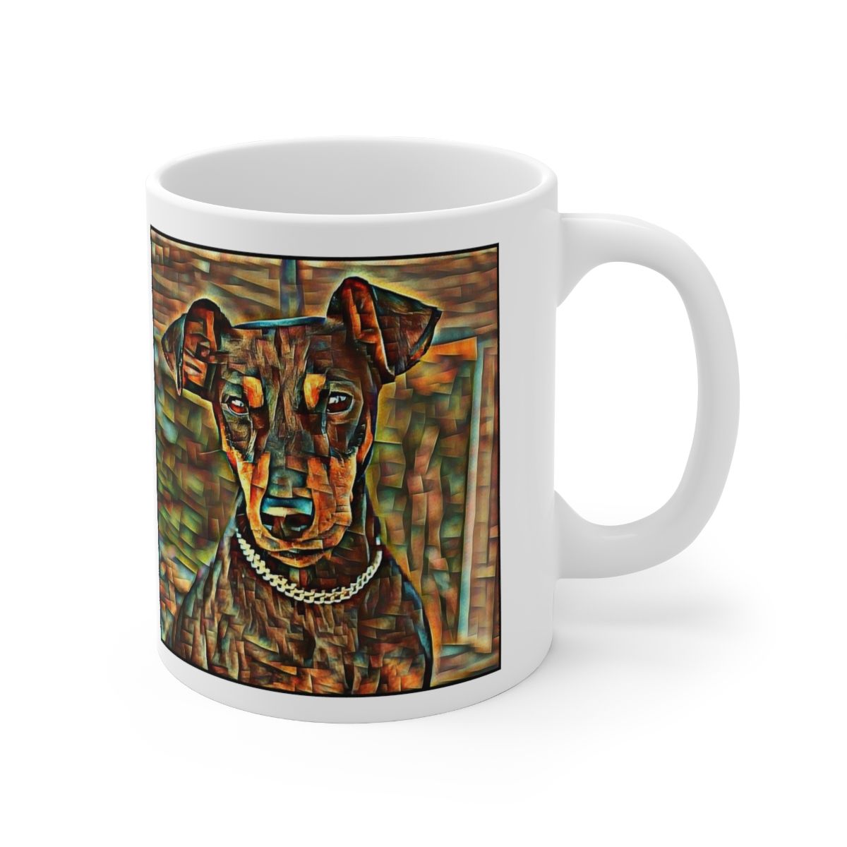 Picture of German Pinscher-Cool Cubist Mug
