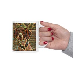 Picture of German Shorthaired Pointer-Cool Cubist Mug