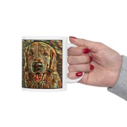 Picture of Golden Retriever-Cool Cubist Mug