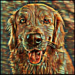 Picture of Golden Retriever-Cool Cubist Mug