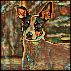 Picture of Rat Terrier-Cool Cubist Mug