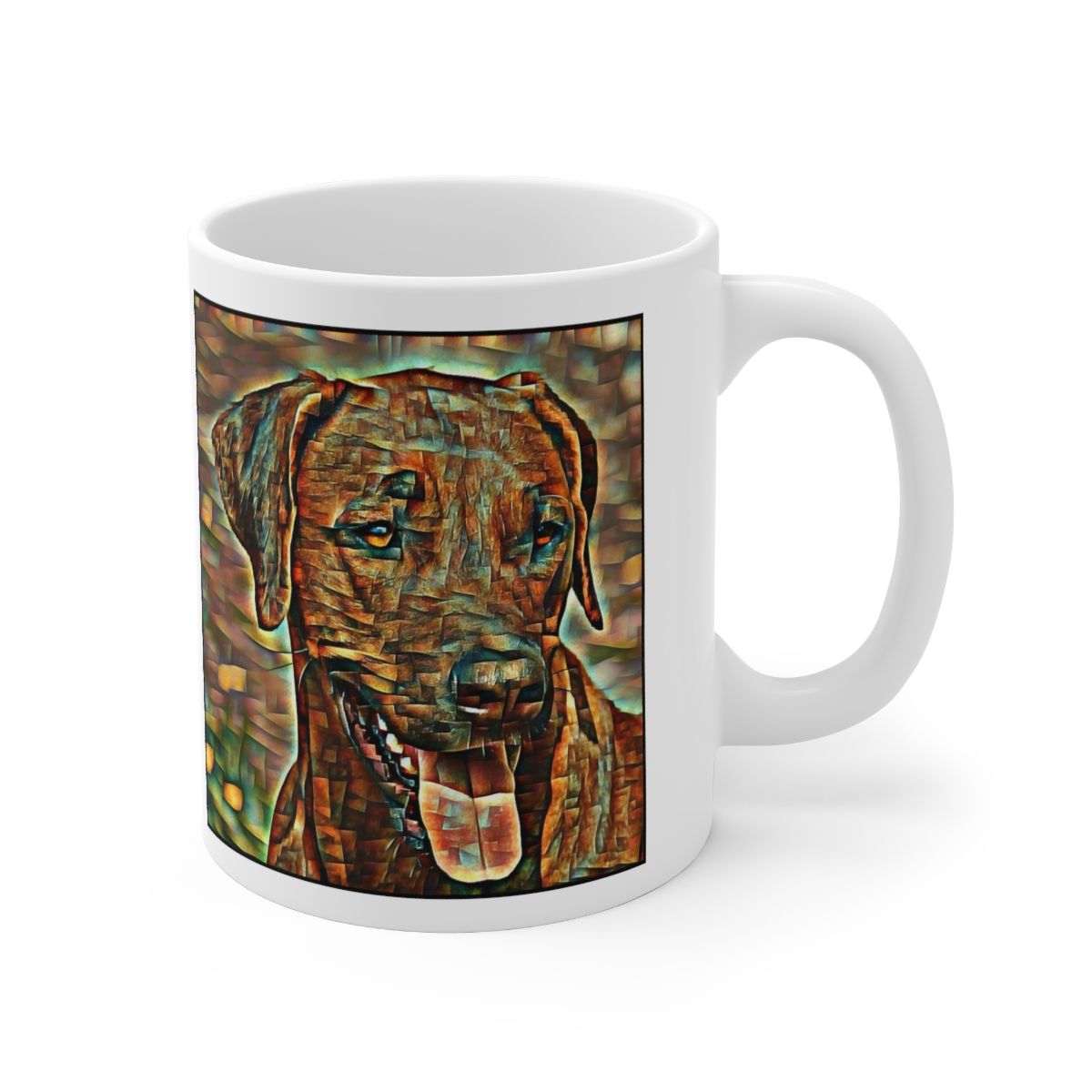 Picture of Rhodesian Ridgeback-Cool Cubist Mug