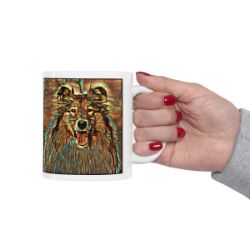 Picture of Rough Collie-Cool Cubist Mug