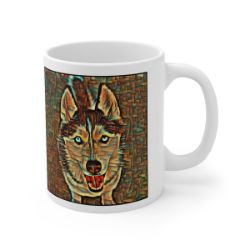 Picture of Siberian Husky-Cool Cubist Mug